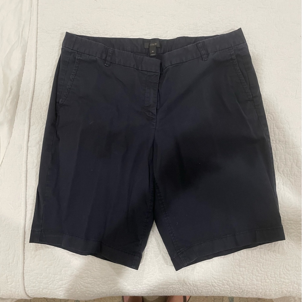 J. Crew navy bermuda shorts size 14.